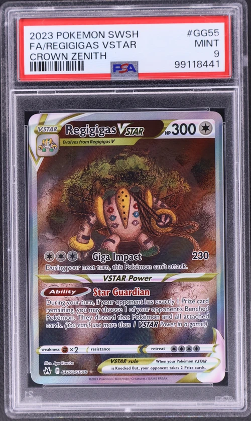 2023 Pokemon Sword and Shield Crown Zenith #GG55 Full Art / Regigigas Vstar
