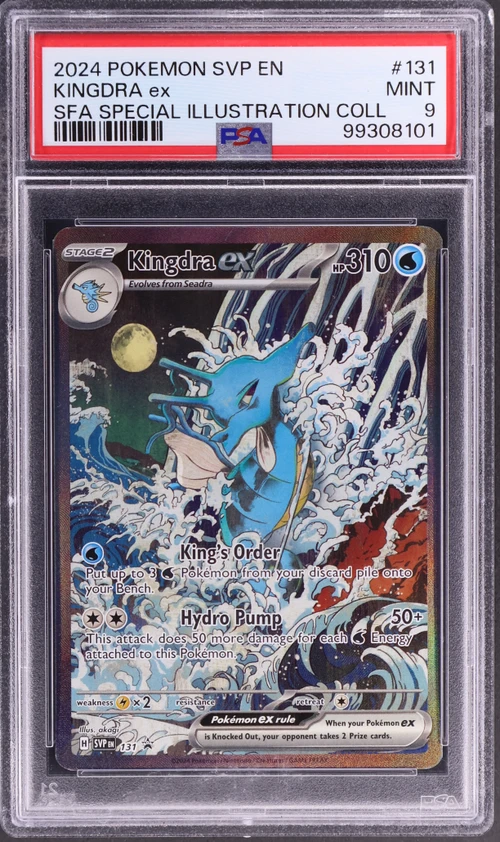 2024 Pokemon Svp En-Sv Black Star Promo #131 Kingdra Ex Shrouded Fable Special Illustration Collection
