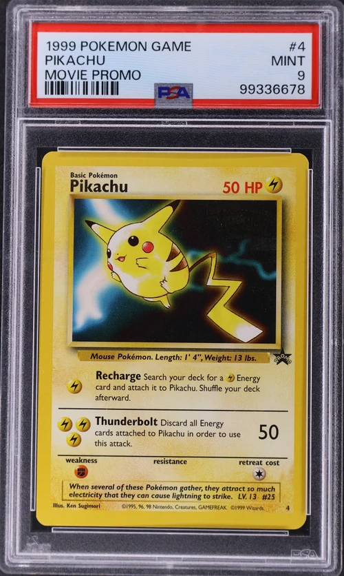 1999 Pokemon Game Movie #4 Pikachu Movie Promo