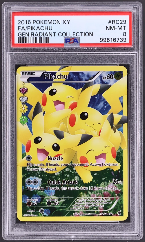 2016 Pokemon Xy Generations Radiant Collection #RC29 Full Art / Pikachu