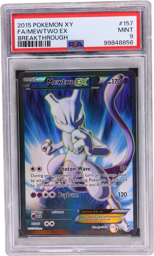 2015 Pokemon Xy Breakthrough #157 Full Art / Mewtwo Ex
