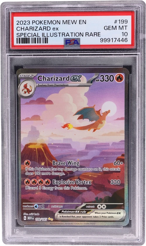 2023 Pokemon Mew En-151 #199 Charizard Ex Special Illustration Rare (PSA 10)