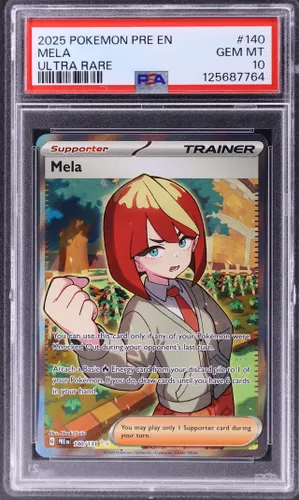 2025 Pokemon Pre En-Prismatic Evolutions #140 Mela Ultra Rare